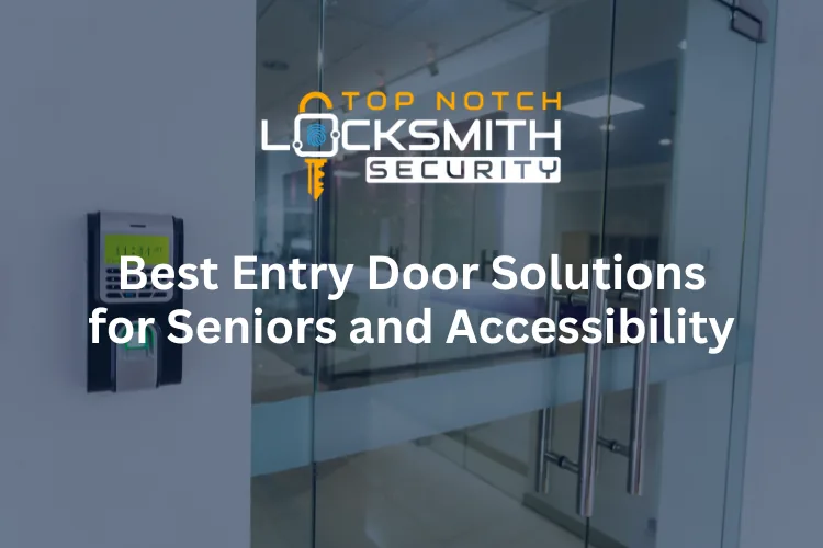 Accessible entry door with a lever handle for seniors in NYC
